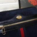 517076 Gucci Ophidia系列 经典款 麂皮 Gucci复古腰包 黑色