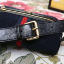 517076 Gucci Ophidia系列 经典款 麂皮 Gucci复古腰包 黑色