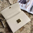 576388 Gucci女袋 Zumi系列 粒面皮革 互扣式G马衔扣 小号 Gucci肩背包 白色