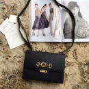 576388 Gucci女袋 Zumi系列 粒面皮革 互扣式G马衔扣 小号 Gucci肩背包 黑色