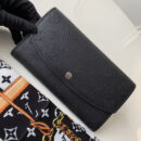 M60143 LV Iris 钱夹 小牛皮打孔通花Monogram图案钱夹 黑色