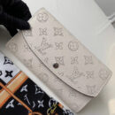 M60177 LV Iris 钱夹 小牛皮打孔通花Monogram图案钱夹 象牙白