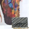 M5620 Dior Oblique女包 提花帆布 迪奥链条包 Dior手拿包 灰黑色