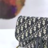 M5620 Dior Oblique女包 提花帆布 迪奥链条包 Dior手拿包 灰黑色