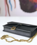M5620 Dior Saddle系列女包 woc包型 小牛皮 迪奥链条包 Dior手拿包 黑色