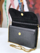 M5620 Dior Saddle系列女包 woc包型 小牛皮 迪奥链条包 Dior手拿包 黑色
