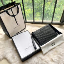 473881 GUCCI Gucci Signature 柔软质地 男包 手拿腕包 黑色