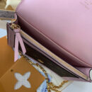 M67405 LV FLORE 链条包 Monogram 帆布配小牛皮女包 LV链条包 粉色