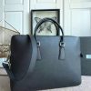 2VE008B Prada男包 Saffiano Cuir皮革 Prada公文包 普拉达男士手提包 黑色