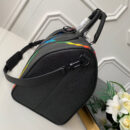 M30345 LV KEEPALL BANDOULIERE 50 旅行袋 LV Taiga 皮革行李包 黑色