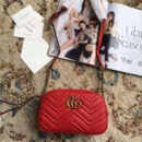 476433 Gucci 古驰女包 绗缝皮革 Gucci Nano 古驰拉链手袋 红色