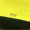 1BD168 Prada Sidonie女包 小牛皮 拼色翻盖 皮革单肩包 柠檬黄