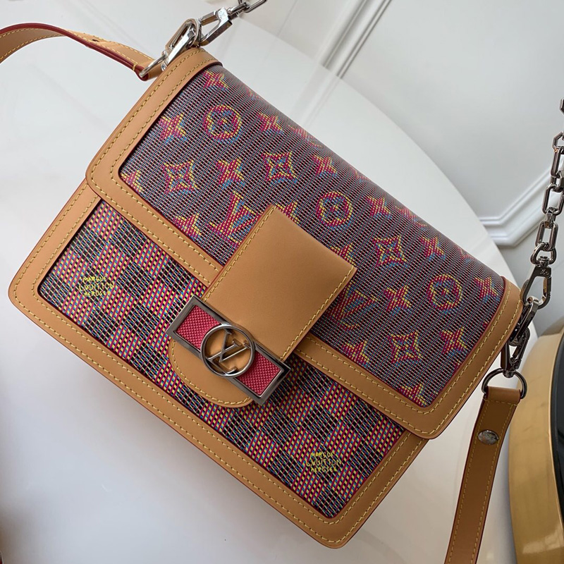 M55452 LV MINI DAUPHINE 手袋 Pop 印花达芙妮女包 粉色