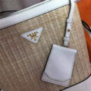 1BA212 Prada Panier 纤维编织 Prada手工编织 普拉达手提袋 白色