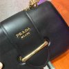1BD184 Prada Sidonie女包 普拉达手袋 小牛皮 普拉达链条包 黑色