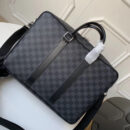 N40007 LV ICARE手袋 Damier Graphite帆布黑格男包 LV公文包