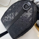 M53971 LV Keepall 50 旅行袋 Monogram刺绣透视图案旅行包 黑色