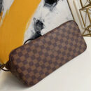 N41603 LV Neverfull 中号手袋 Damier Ebene咖啡格 LV购物袋