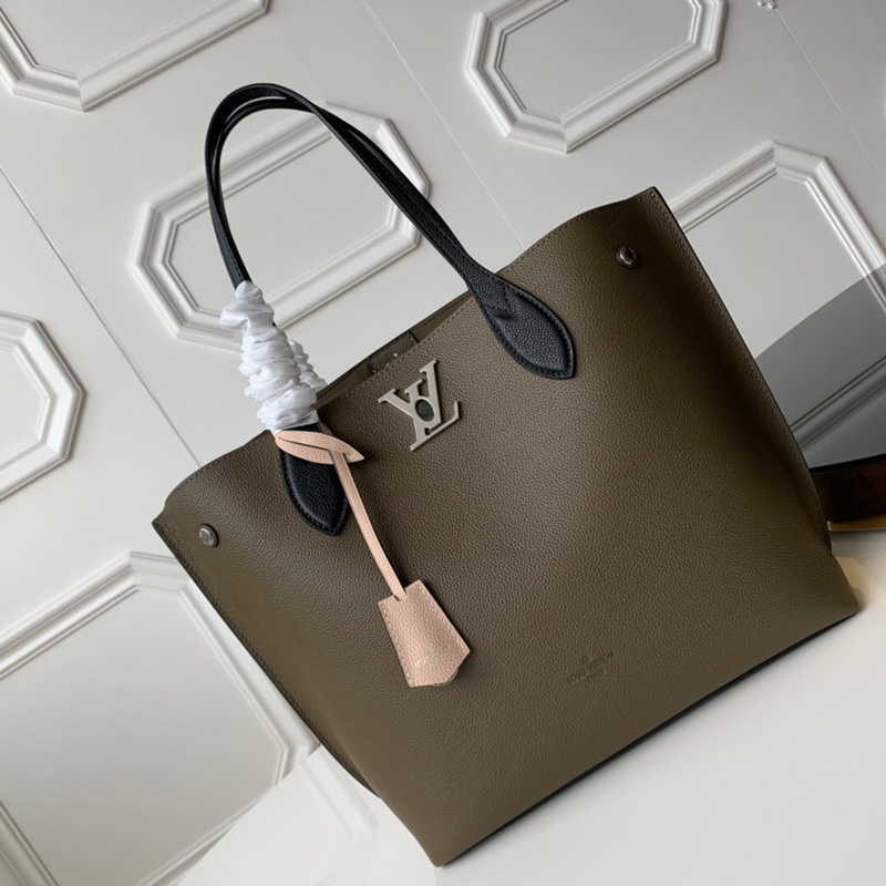 M55523 LV Lockme Go手袋 LV全皮女包 LV托特包 绿色