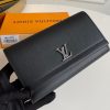 M62327 LV LOCKME II 钱夹 LV长款拉链钱夹 杏配蓝