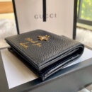 460185 Gucci Animalier系列卡包 Gucci卡包 Gucci零钱夹 黑色