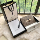 473956 Gucci Neo Vintage高级人造帆布手拿包 Gucci蜜蜂印花手包