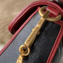 583571 Gucci GG Marmont 系列迷你手提包 斜纹绗缝皮革女包 黑色
