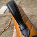583571 Gucci GG Marmont 系列迷你手提包 斜纹绗缝皮革女包 砖红色