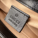 583571 Gucci GG Marmont 系列迷你手提包 斜纹绗缝皮革女包 砖红色