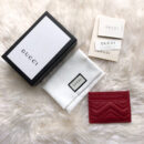 443127 Gucci GG Marmont系列卡片夹 Gucci卡包 红色