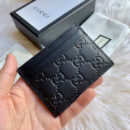 473927 Gucci Signature皮革卡片夹 Gucci卡包 黑色