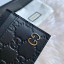 473927 Gucci Signature皮革卡片夹 Gucci卡包 黑色