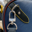 M55149 LV Keepall 50旅行袋 Epi皮革配Damier Graphite帆布 蓝色