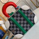 N40233 LV Valisette BB 手袋 Damier 灰色帆布女包 LV箱子包