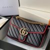 443497 GG Marmont 系列小号肩背包 Gucci2019新款黑色斜纹女包
