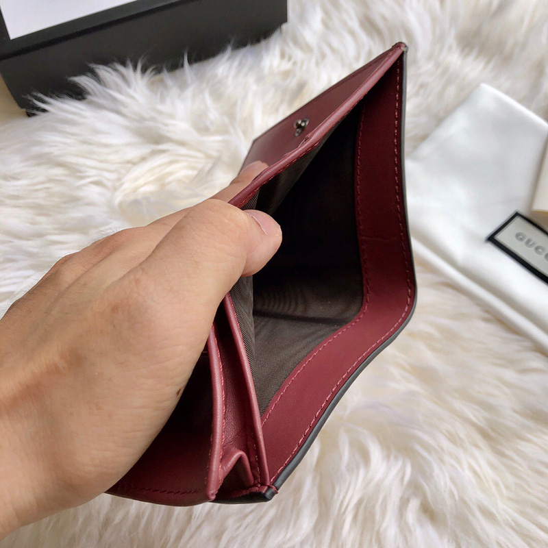 453176 Gucci GG Blooms 印花卡其配粉色人造帆布零钱包 卡片夹 - Image 6