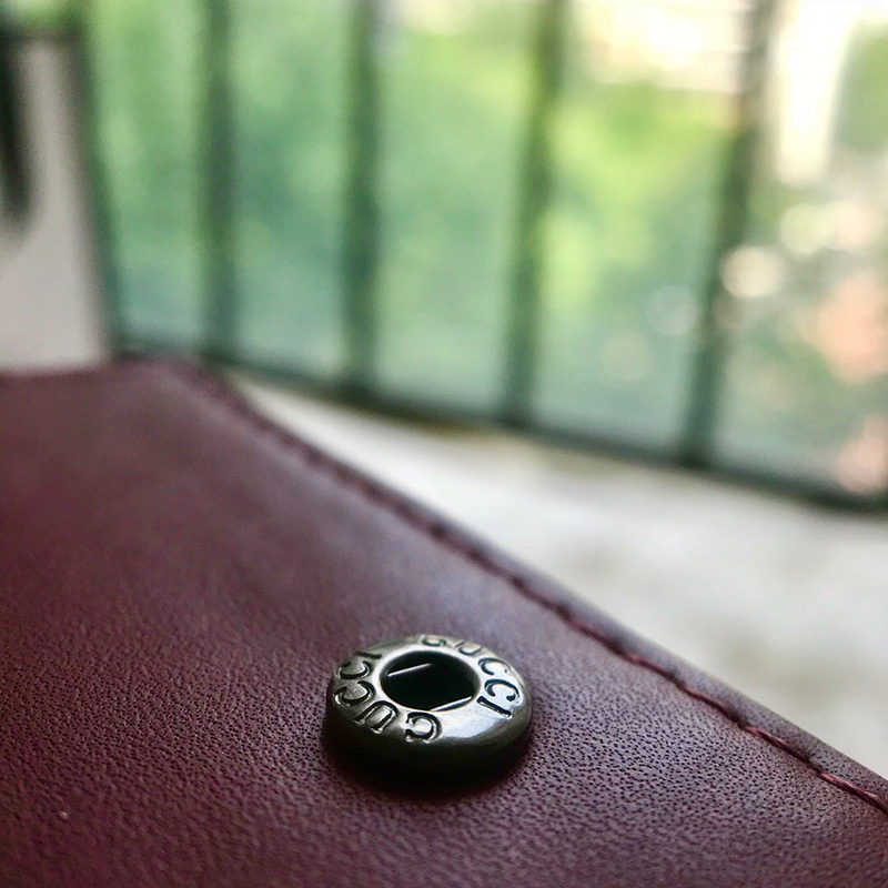 453176 Gucci GG Blooms 印花卡其配粉色人造帆布零钱包 卡片夹 - Image 9