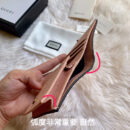 460185 Gucci Animalier系列卡包 小蜜蜂短款钱包 粉色