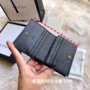 460185 Gucci Animalier系列卡包 小蜜蜂短款钱包 黑色