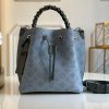 M55906 LV MURIA手袋 Mahina打孔通花小牛皮 LV水桶包 绿色