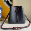 M45306 LV NEONOE 中号手袋 Monogram Empreinte 压纹皮革女包 深蓝色