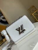 M56118 LV TWIST 迷你手袋 Eip水波纹扭锁包 白色
