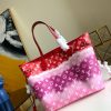 M45121 LV ONTHEGO 大号手袋 2020夏季新款日本绞染工艺女包 红色
