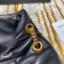 577476 YSL圣罗兰LOULOU PUFFER小号绗缝小羊皮手袋 黑色金扣