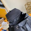 M30417 LV Taigarama 系列 OUTDOOR 双肩包 Taiga 牛皮背包 黑色