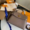 M56094 LV LOCKME EVER 中号手袋 LV旋扣女包 灰褐色