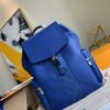 M30419 LV Taigarama 系列 OUTDOOR 双肩包 Taiga 牛皮背包 蓝色