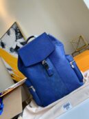 M30419 LV Taigarama 系列 OUTDOOR 双肩包 Taiga 牛皮背包 蓝色