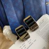 M30419 LV Taigarama 系列 OUTDOOR 双肩包 Taiga 牛皮背包 蓝色
