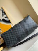 N40262 LV Keepall 50 旅行袋 Damier Graphite 帆布旅行袋 红色印花